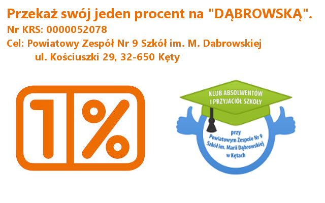 1% dla uczniów “Dąbrowskiej”